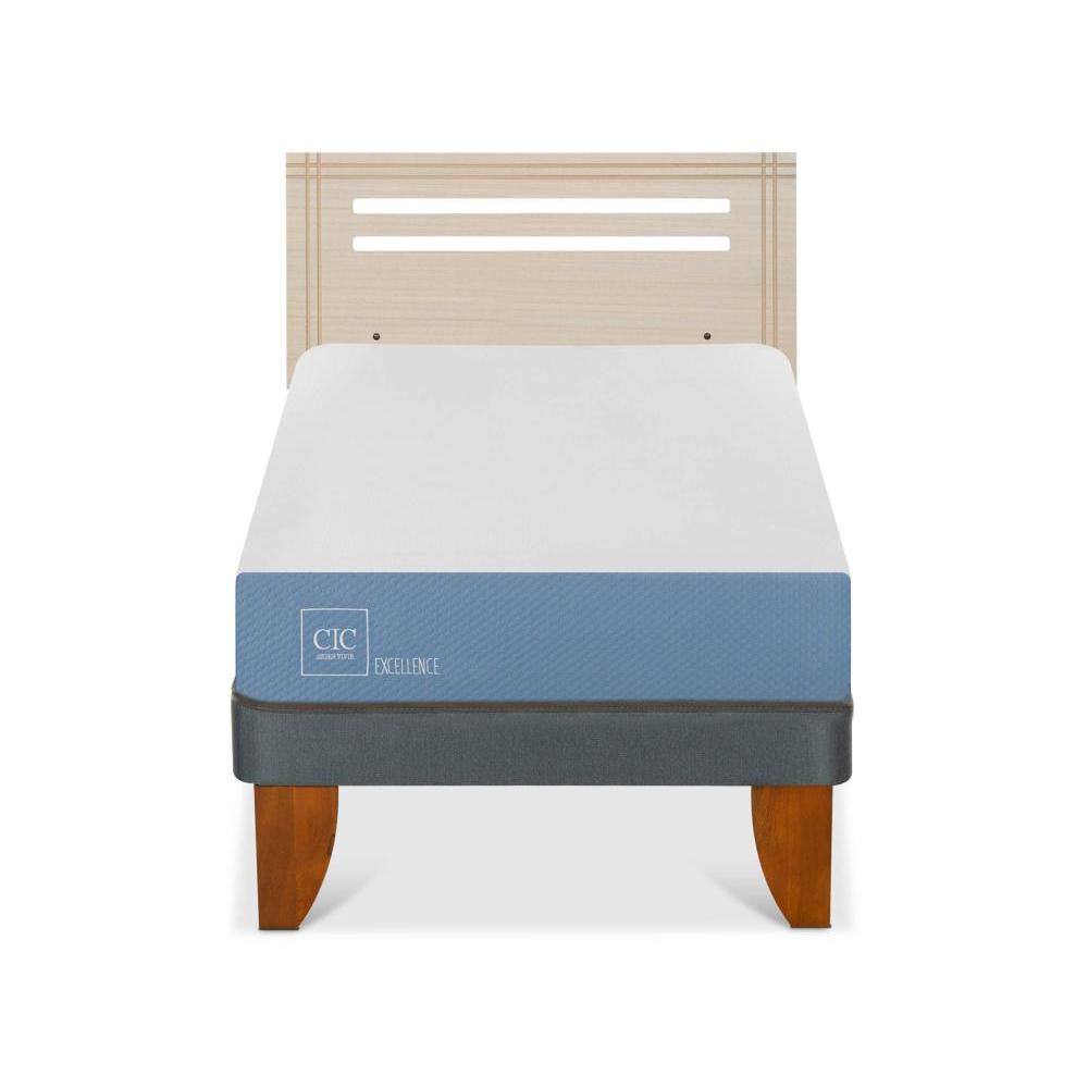 Cama Europea Cic Excellence / 1 Plaza / Base Normal + Respaldo image number 0.0