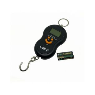 Balanza Peso Portatil De Gancho 50kg Negro Lbs100 Lbn