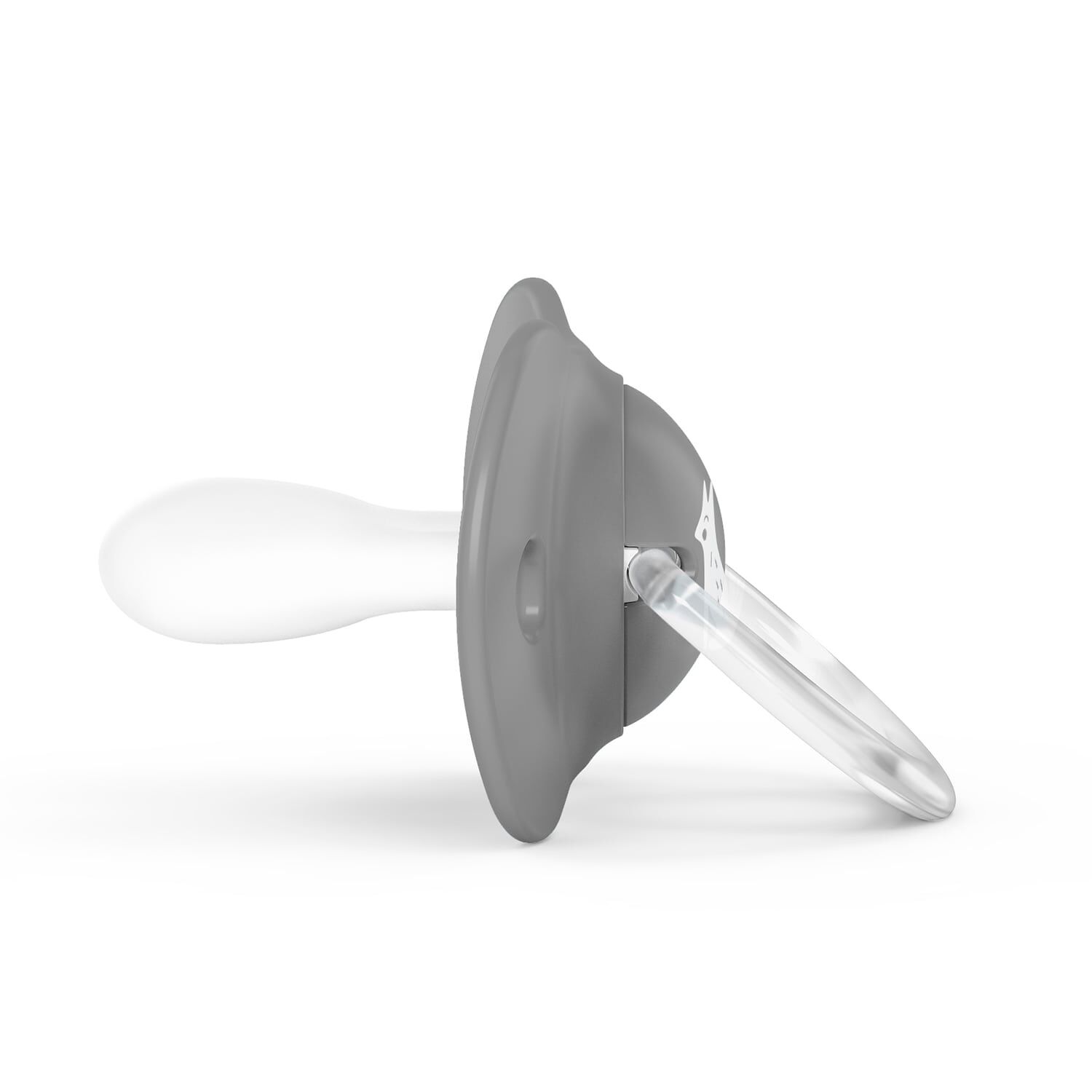 Chupete Fisiologico Silicona 6/18m 2u Fox Gris image number 1.0