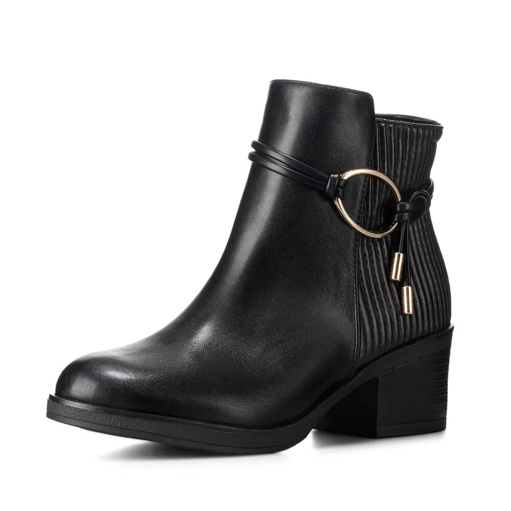 Botin Negro Casual Mujer Weide Gh110 image number 2.0