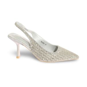 Zapato Taco Plata Andarina Art. 5sl028plata