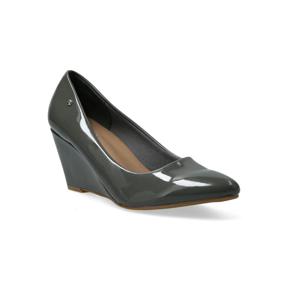 zapatos de vestir grises mujer