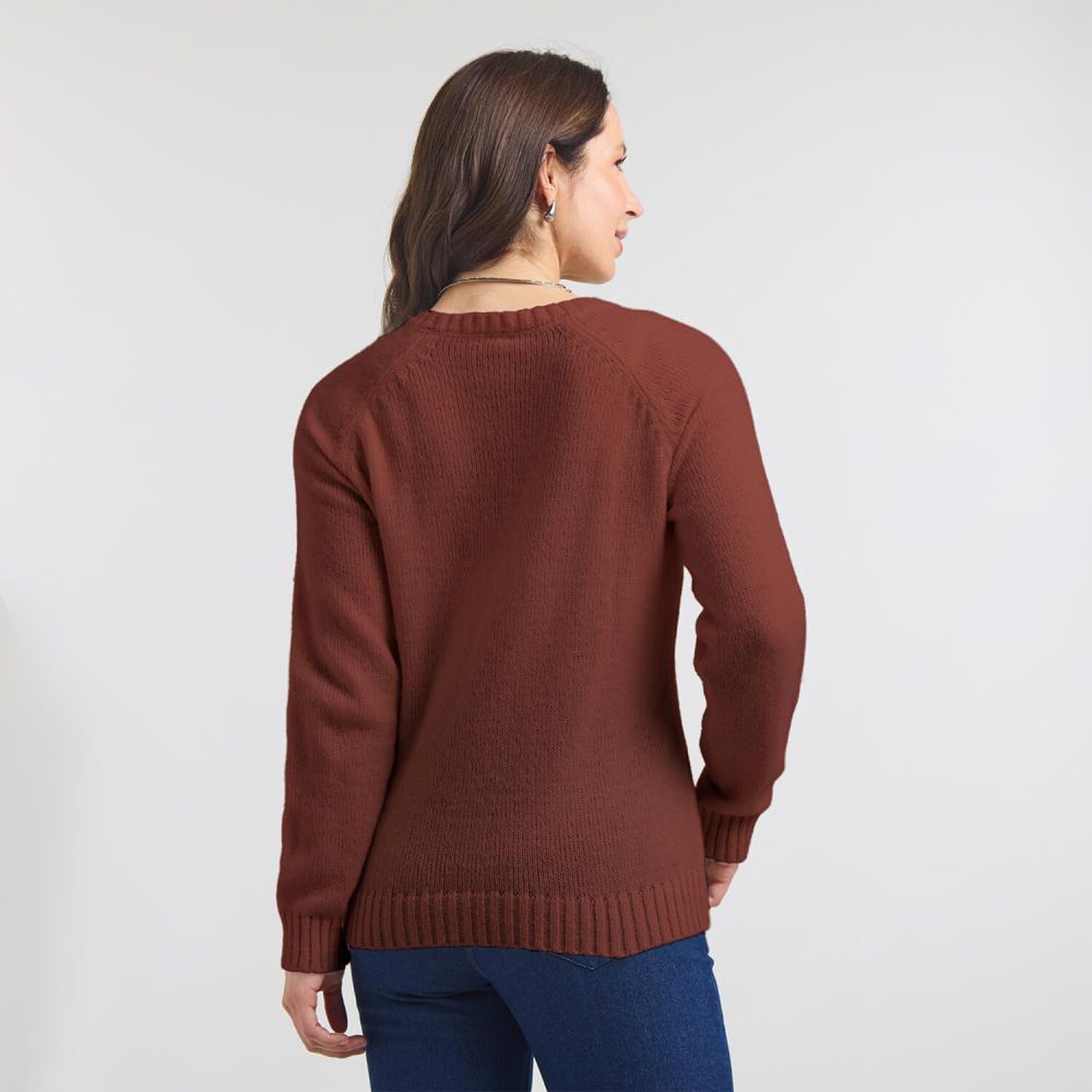 Sweater B&aacute;sico Regular Manga Larga Cuello Alto Mujer Geeps image number 1.0