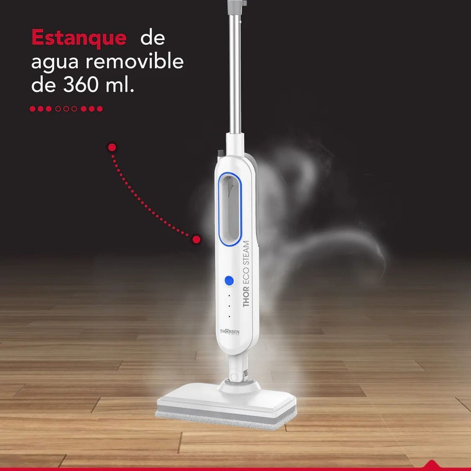 Limpiador Y Desinfectante A Vapor Thor Eco Steam image number 3.0