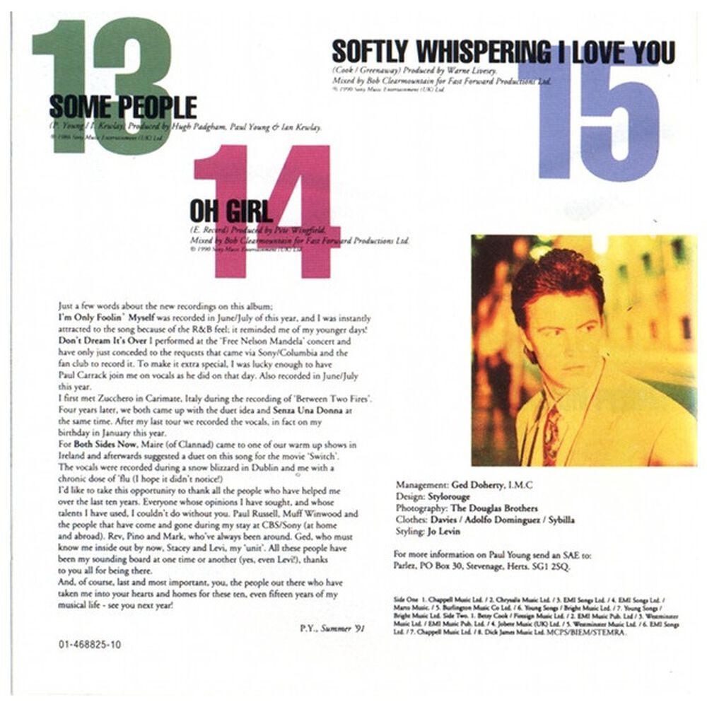 Paul Young - From Time To Time: Singles Collection | Cd image number 7.0