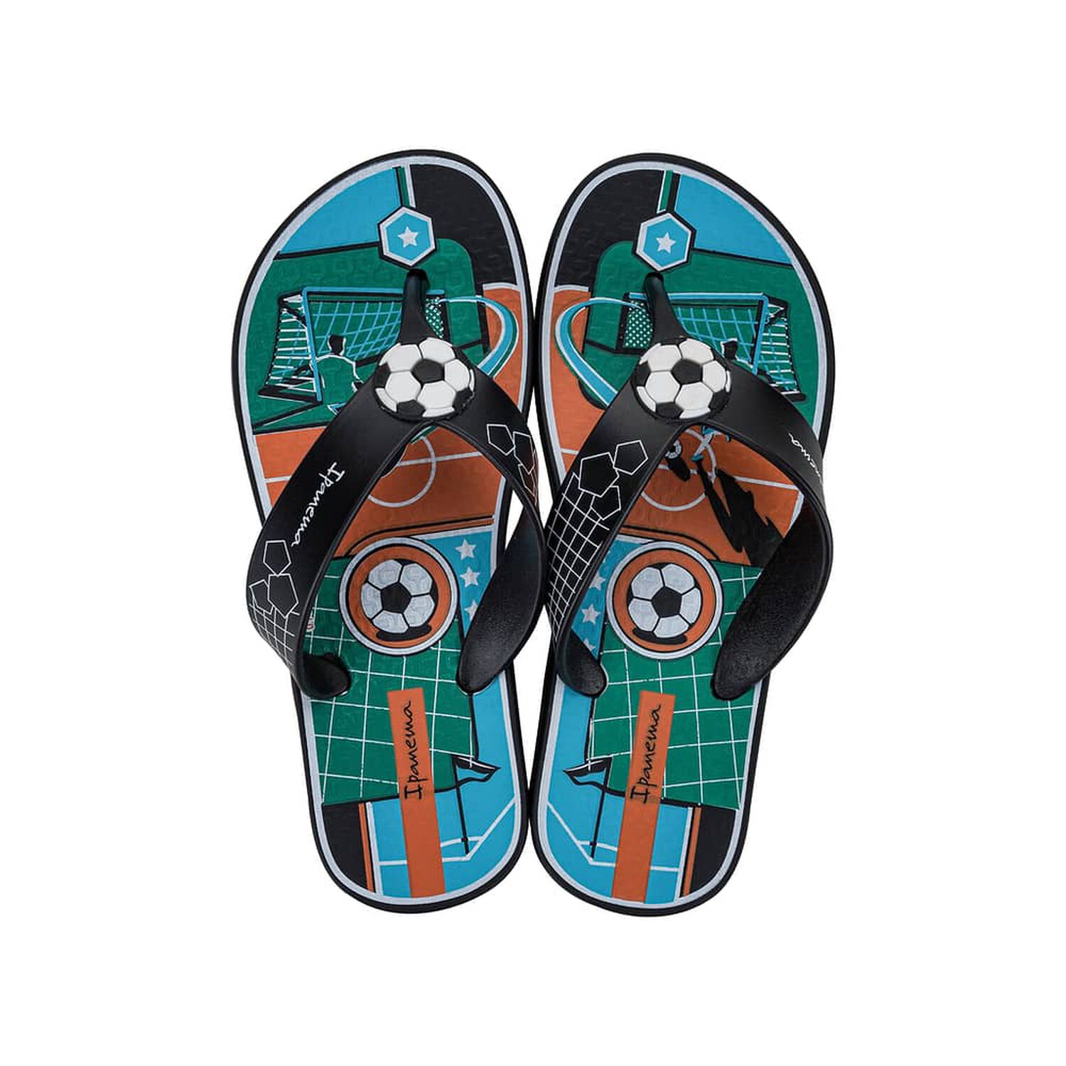 Sandalia Infantil Negro/verde Sporty Ipanema image number 0.0