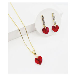 Conjunto Romance Gold Cristales Genuinos Siam Shimmer