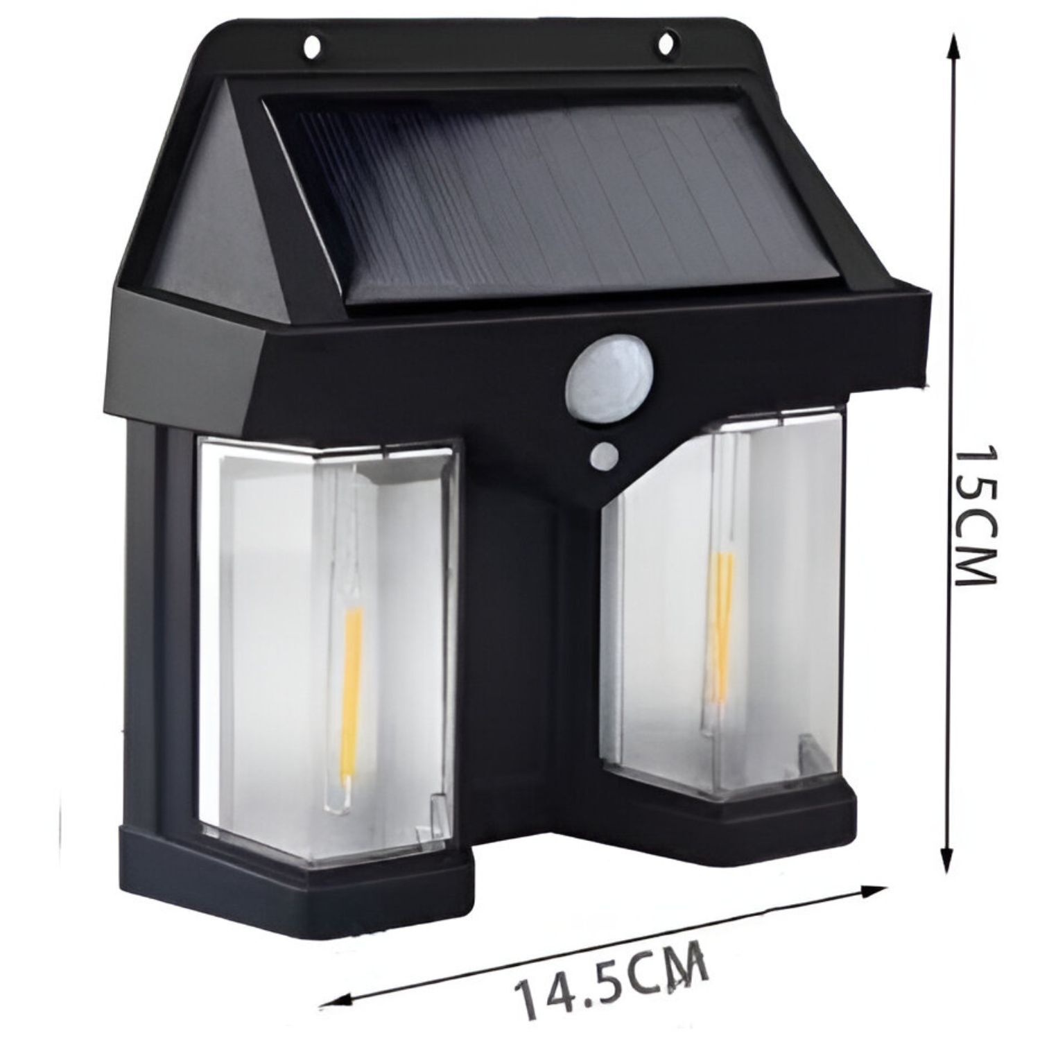 Lampara Solar Exterior Estilo Farol Pared Sensor Movimiento image number 3.0