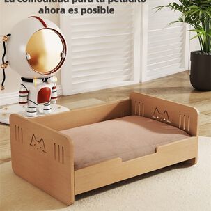 Cama Para Mascotas Madera Con Colchón 50x70cm By Lubabycas