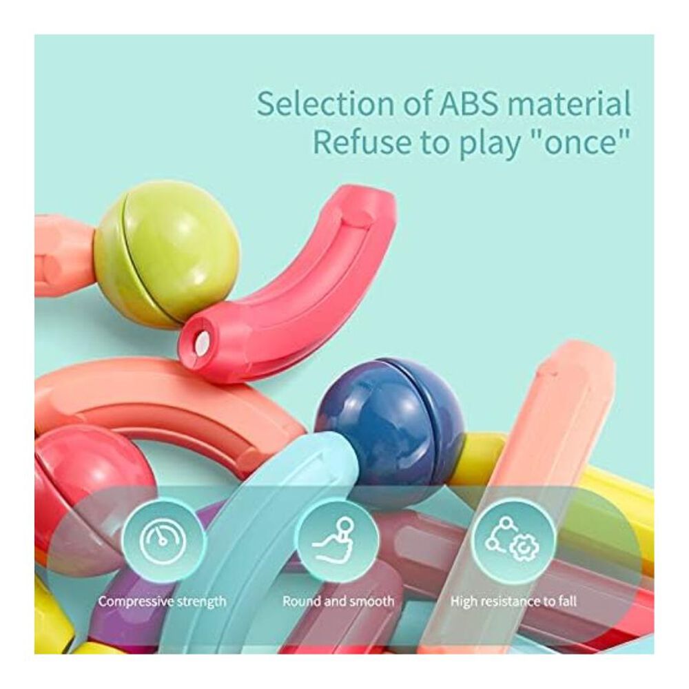 Juego De Bloques Construcción Magnéticos Para Niños 64 Piezas image number 4.0