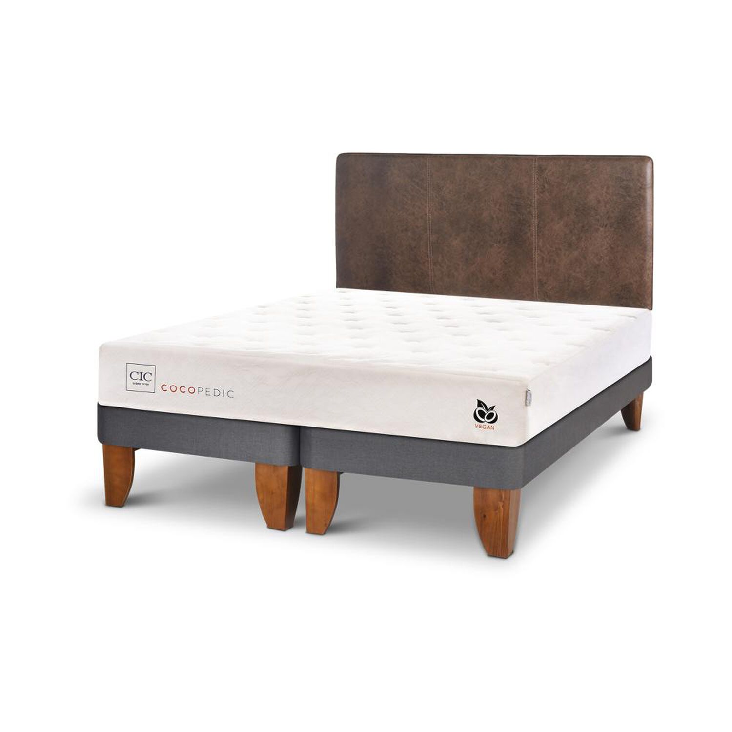 Cama Europea Cic Cocopedic / King / Base Dividida + Respaldo image number 1.0