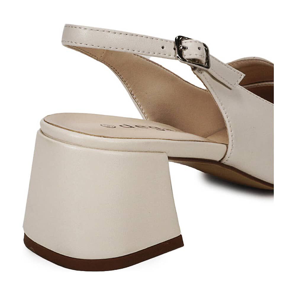 Zapato Cuero Acalia Beige image number 5.0