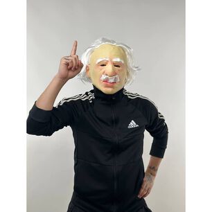 Mascara Albert Einstein Cosplay Disfraz Genio Fisico