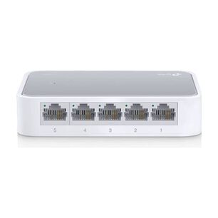 Switch Tp-link Tl-sf1005d 5 Puertos 10/100mbps, Auto Mdi/mdix, Plug And Play, Fanless, No Administra