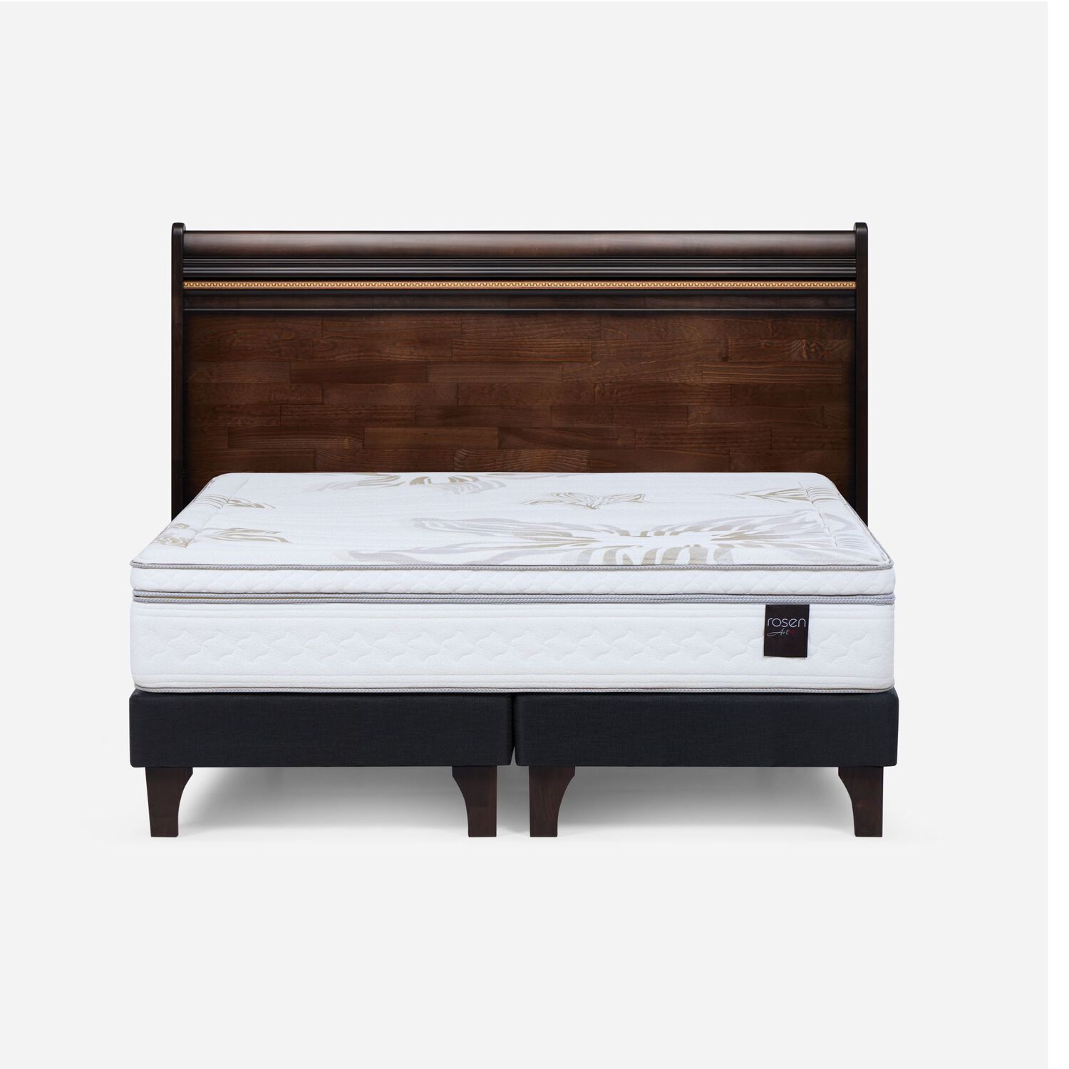Cama Europea Rosen Art 4 / Super King / Base Dividida + Respaldo image number 0.0