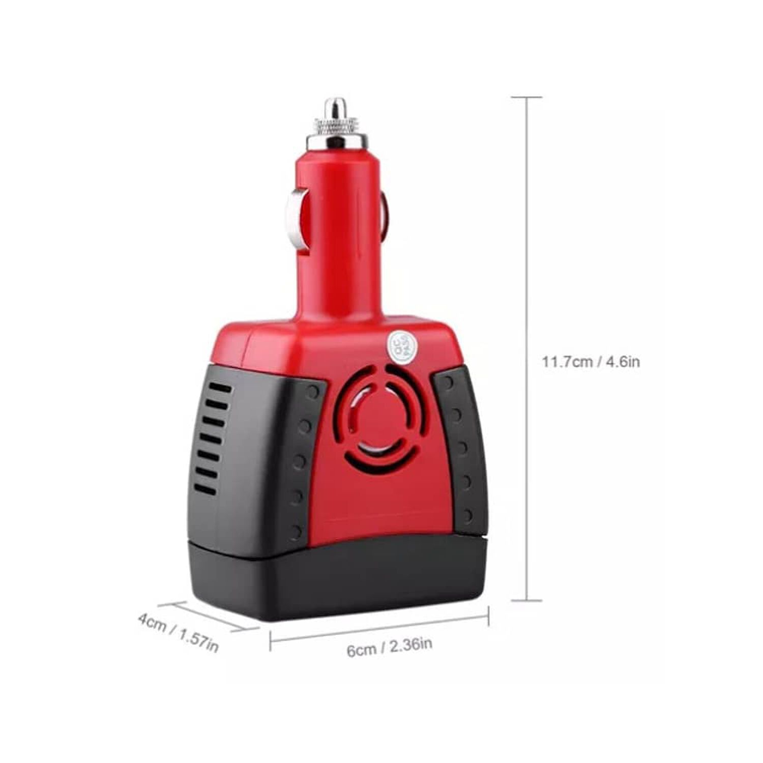 Enchufe Para Cargador Notebook Auto 12v A 220v Seguro Nuevo image number 5.0