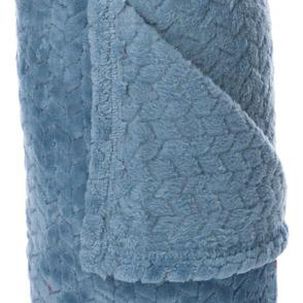 Frazada Andes Jacquard Flannel Azul 1.5 Plaza