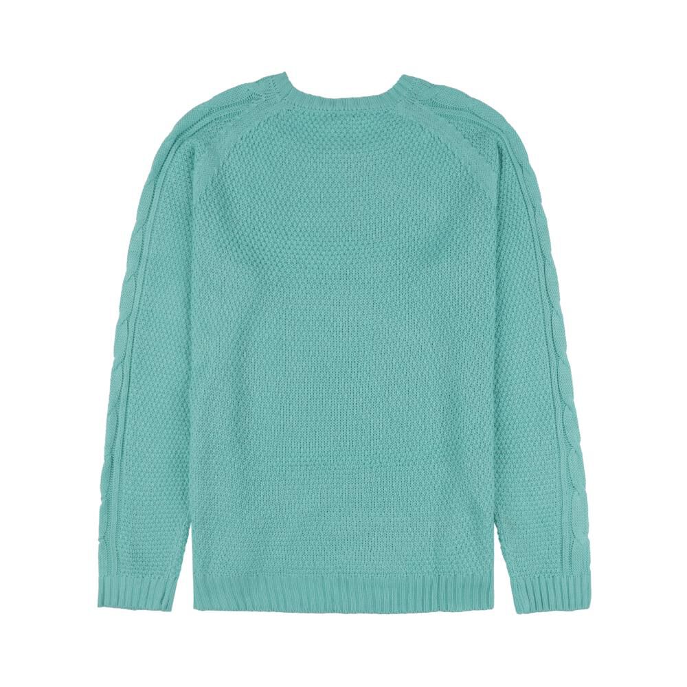 Sweater Trenzado Manga Larga Cuello Redondo Mujer Freedom image number 1.0