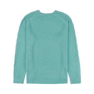 Sweater Trenzado Manga Larga Cuello Redondo Mujer Freedom