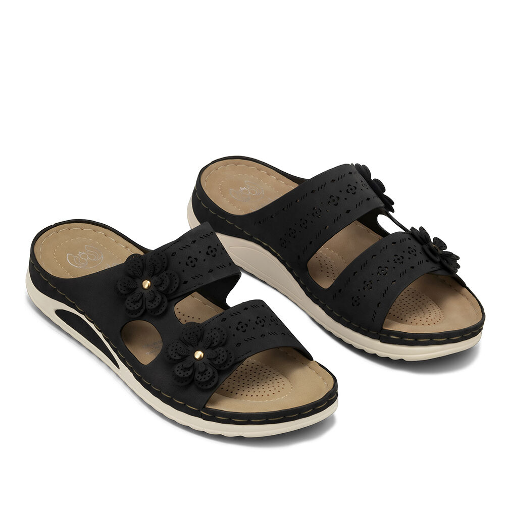 Sandalia Estilo Chala Confort Taco Cuña Mujer Weide Jn723 image number 5.0