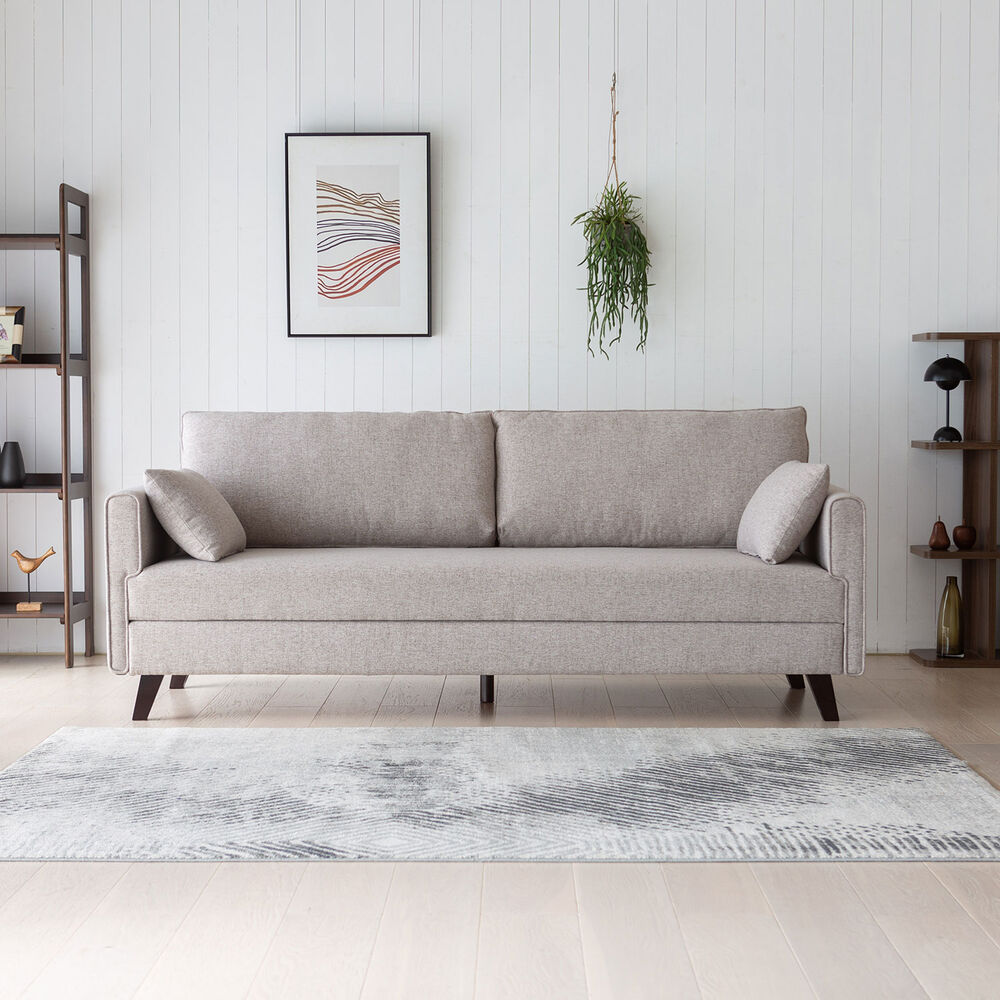 Sofá Cama Bremen Beige 3 Cuerpos image number 2.0