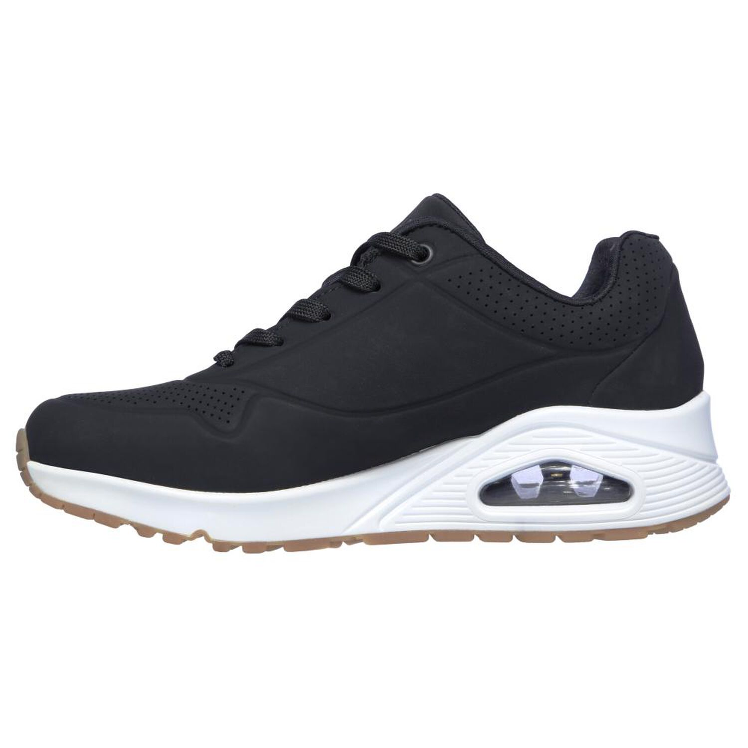 Zapatilla Urbana Mujer Skechers Uno Stand On Air Negro image number 2.0