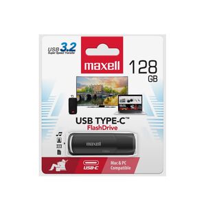 Pendrive Maxell Usb 3.2 Tipo C 128gb De Memoria