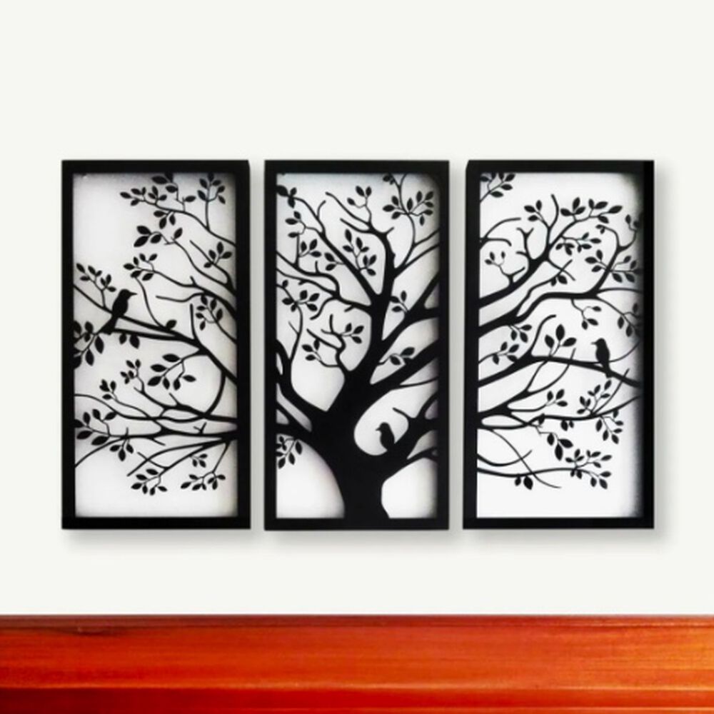 Cuadro Decorativo Tríptico Árbol De La Vida image number 2.0