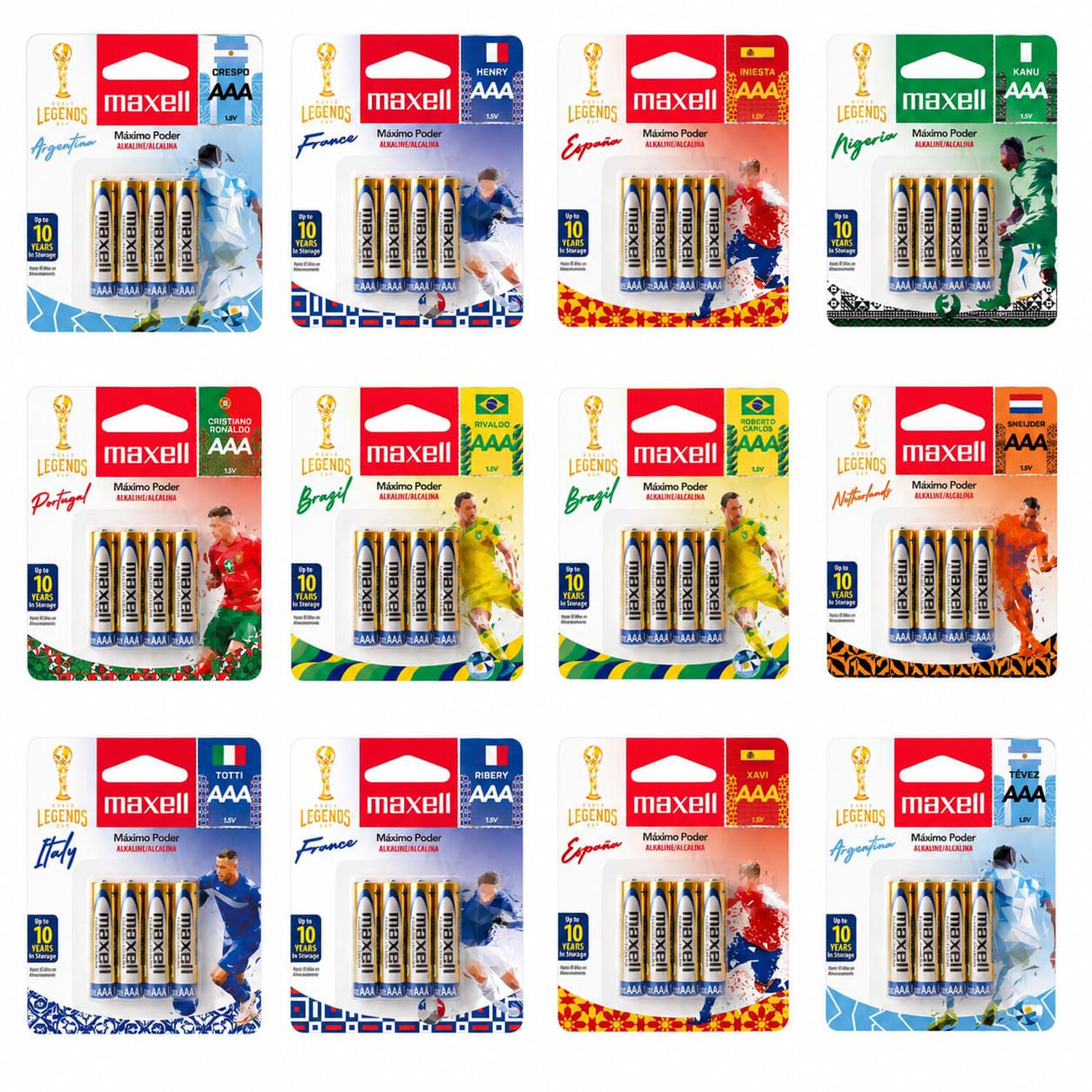 Pack 48 Pilas Alcalinas Aaa 1,5v Leyendas Blister 4uds. image number 0.0