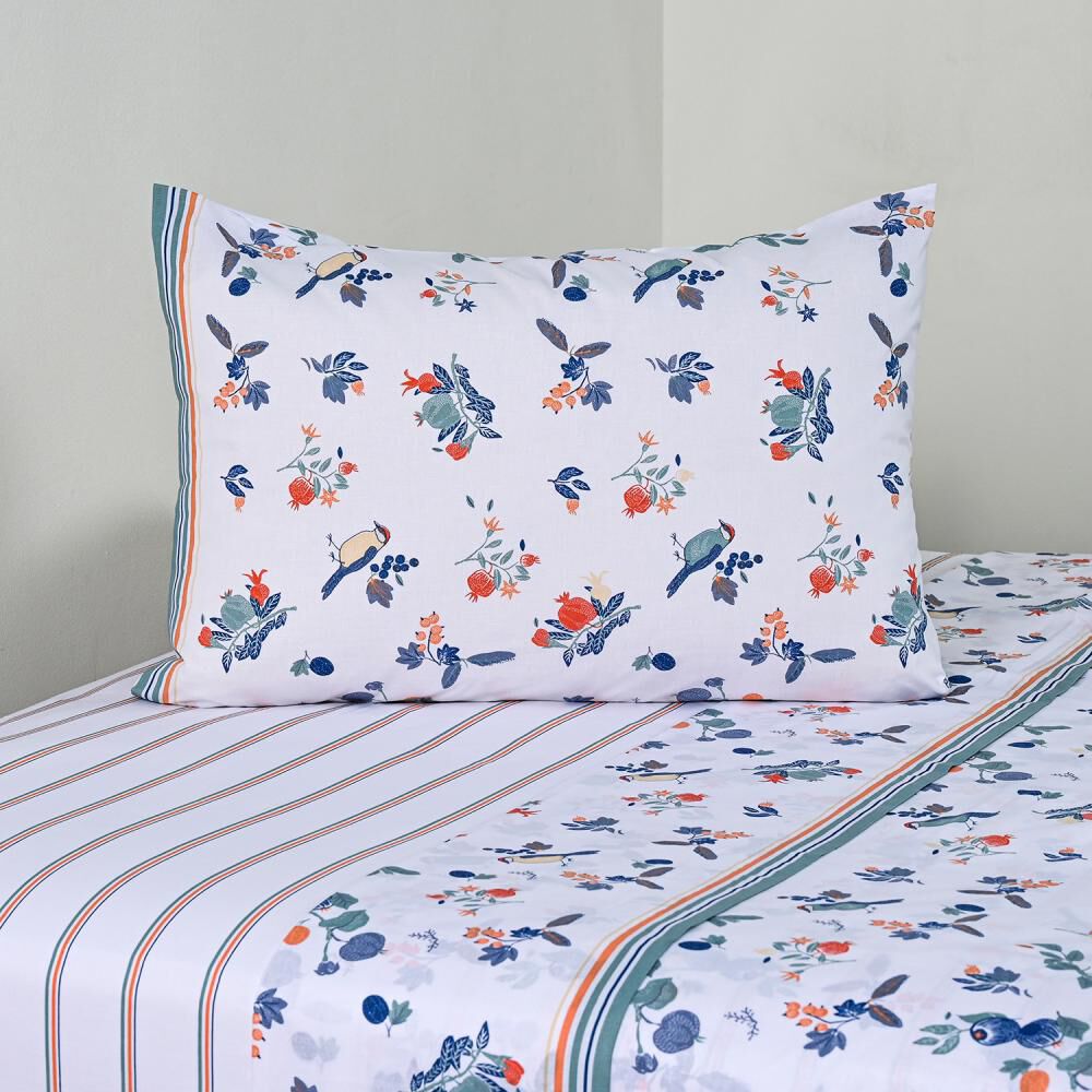 Juego De S&aacute;banas American Family Citrus Mostaza / 1.5 Plazas / 144 Hilos image number 0.0