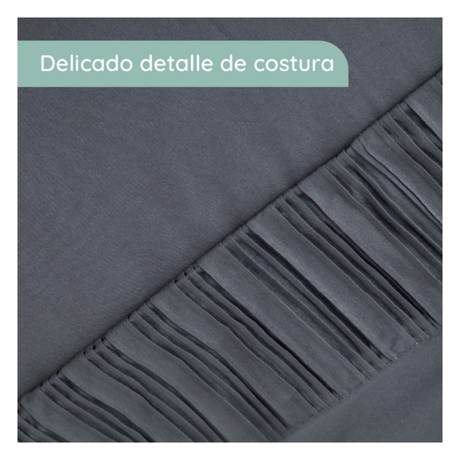 Sabanas 2 Plazas Microfibra 300 Hilos Gris image number 2.0