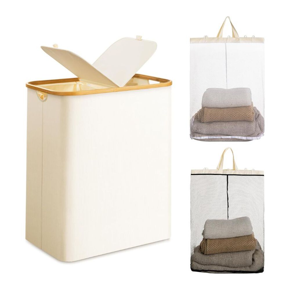 Cesto Para Ropa 2 Compartimentos image number 1.0