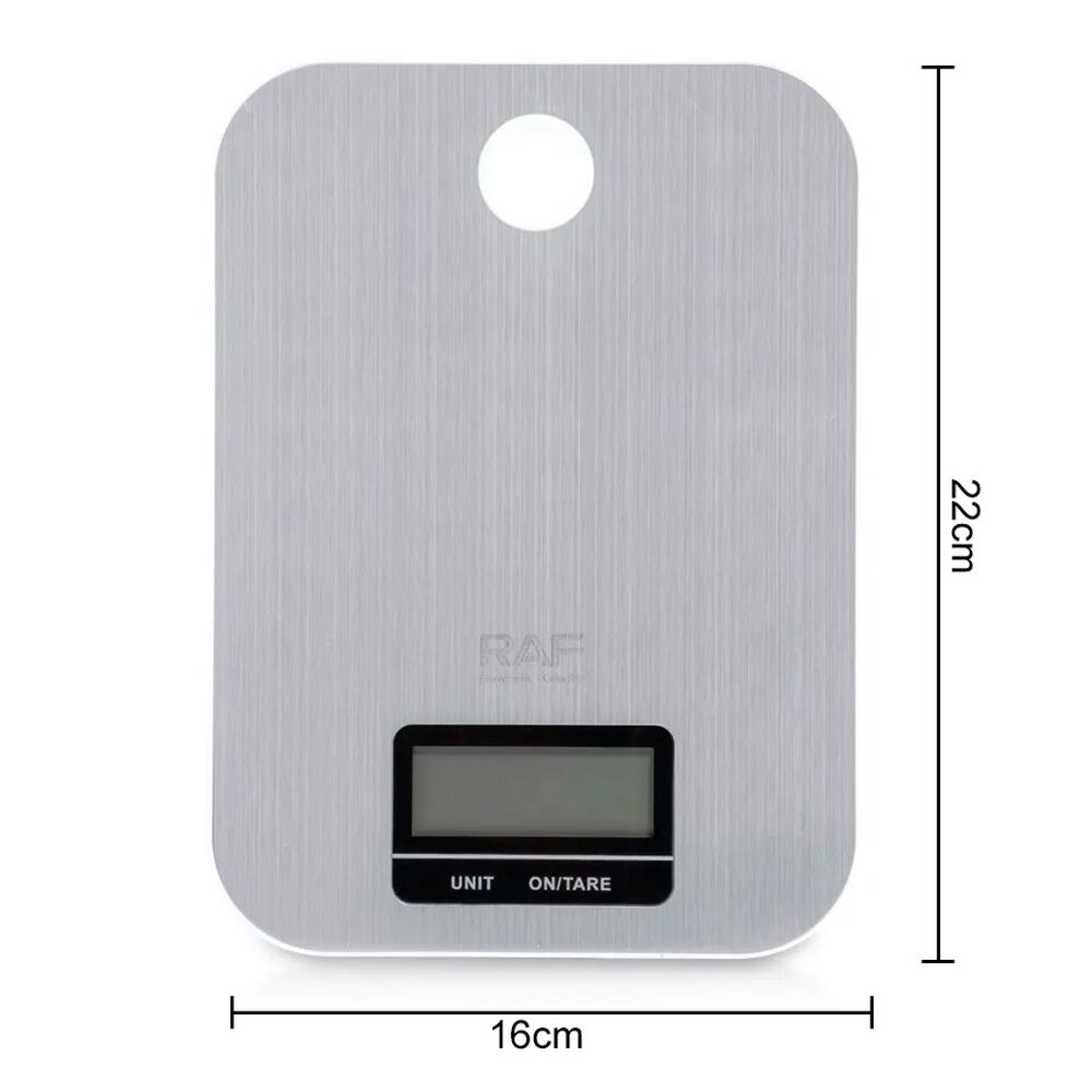 Bascula Digital Cocina Balanza Alimentos Acero Inoxidable 5kg image number 1.0