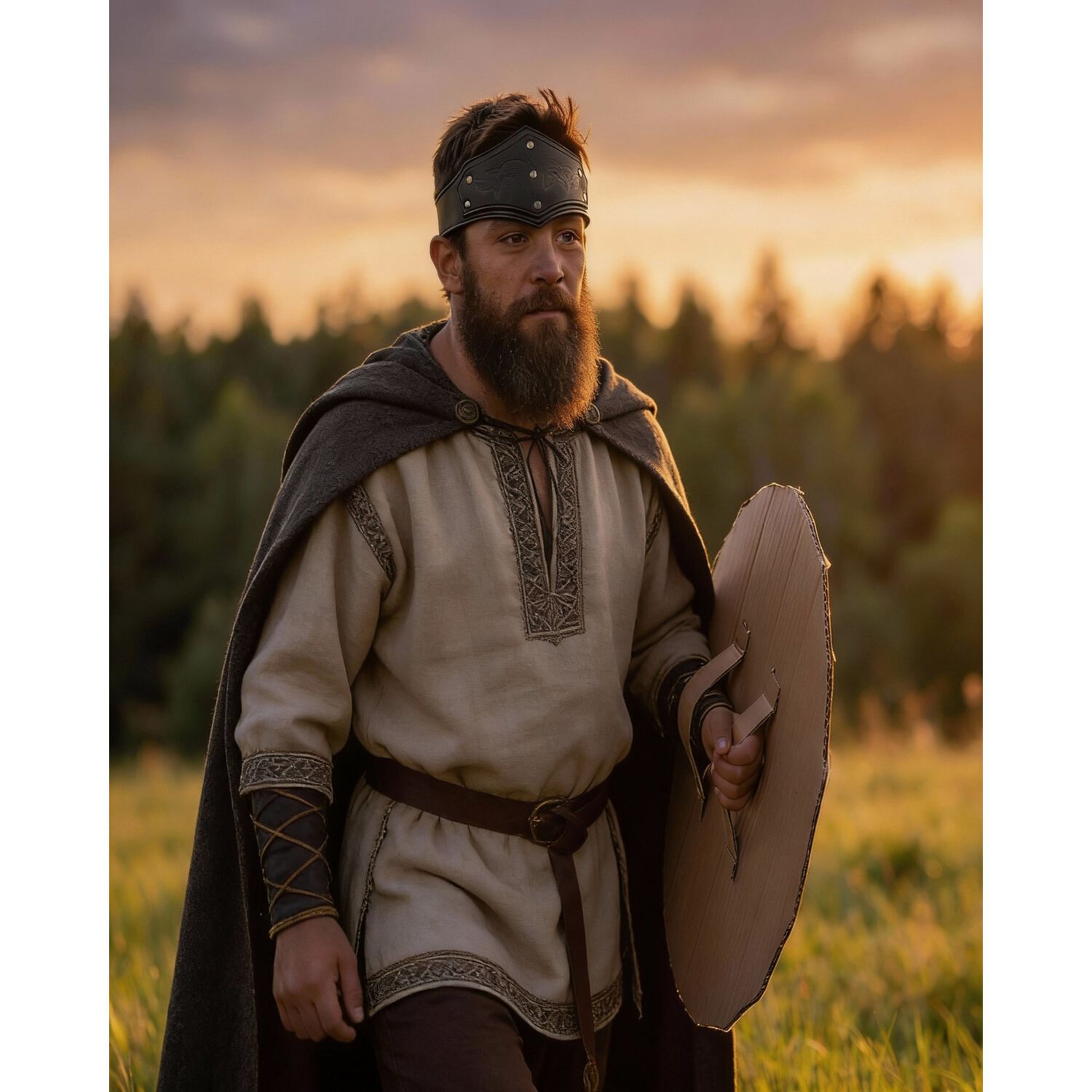 Tiara Vikinga Medieval Celtas En Relieve Ajustable image number 16.0