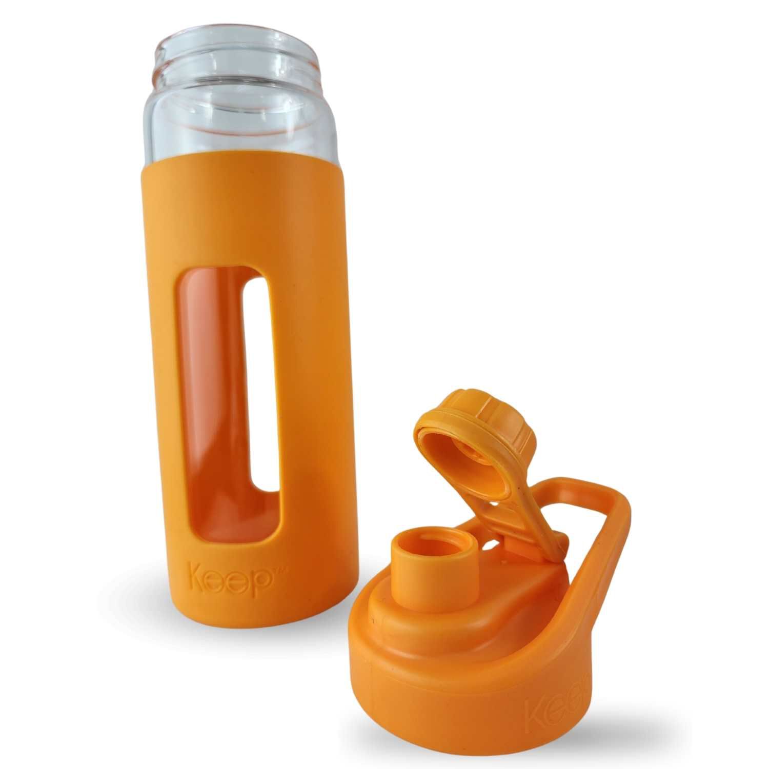 Botella Keep 470ml Vidrio Protector Agua Deportes Outdoor Naranja image number 5.0
