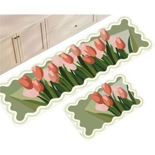 Set 2 Alfombra De Goma Para Cocina Piso Antideslizante Acg-7