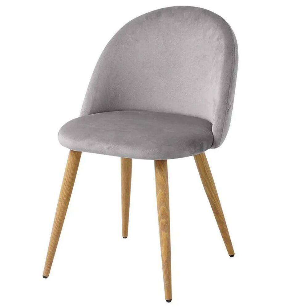 Pack 4 Silla Terciopelo Vintage Gris image number 5.0