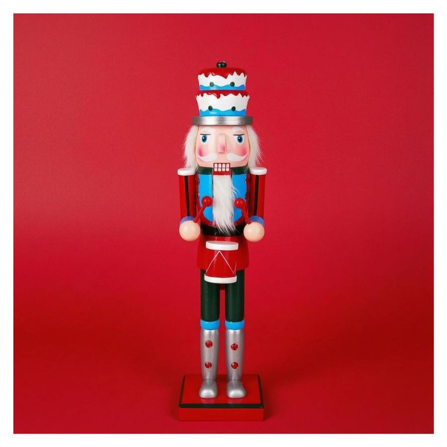 Cascanueces Navide&ntilde;o De Madera Sombrero De Pastel 25cm image number 1.0