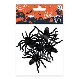 Set 12 Arañas De 6,5 Cm Halloween Big Party