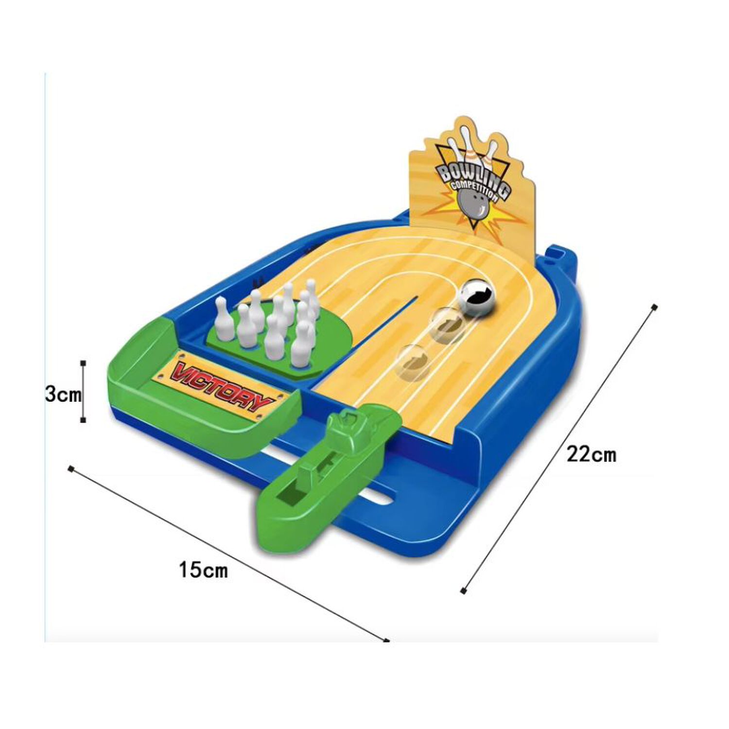 Juego De Mesa 3 En 1 Futbol Basquet Bowling Familiar image number 4.0