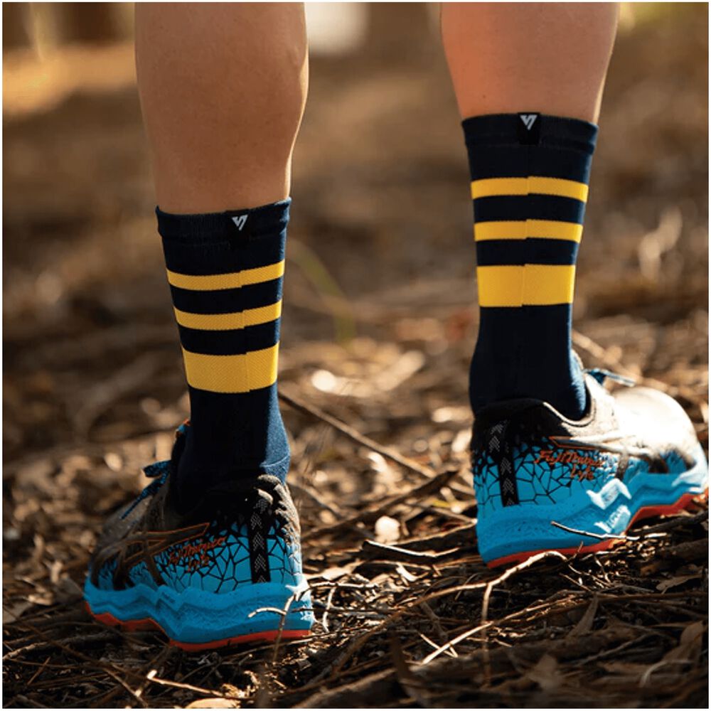 Honey Stripes Calcetín Trail Run Versus Socks M/l image number 2.0