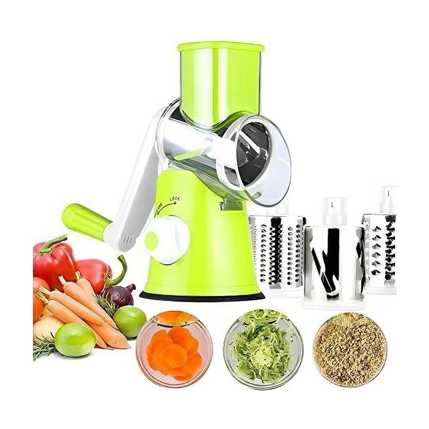 Rallador Verduras Espiral Cortador Alimentos image number 0.0