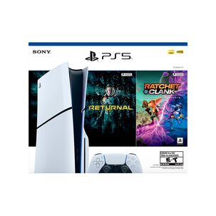 Consola PS5 Sony Slim Disco + Juego Returnal + Juego Ratchet & Clank