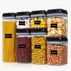 Set De 7 Contenedores Hermeticos De Plastico