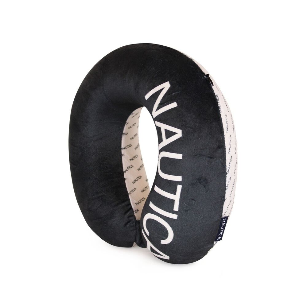 Almohada De Viaje Memory Foam Negro-blanca Nautica image number 2.0