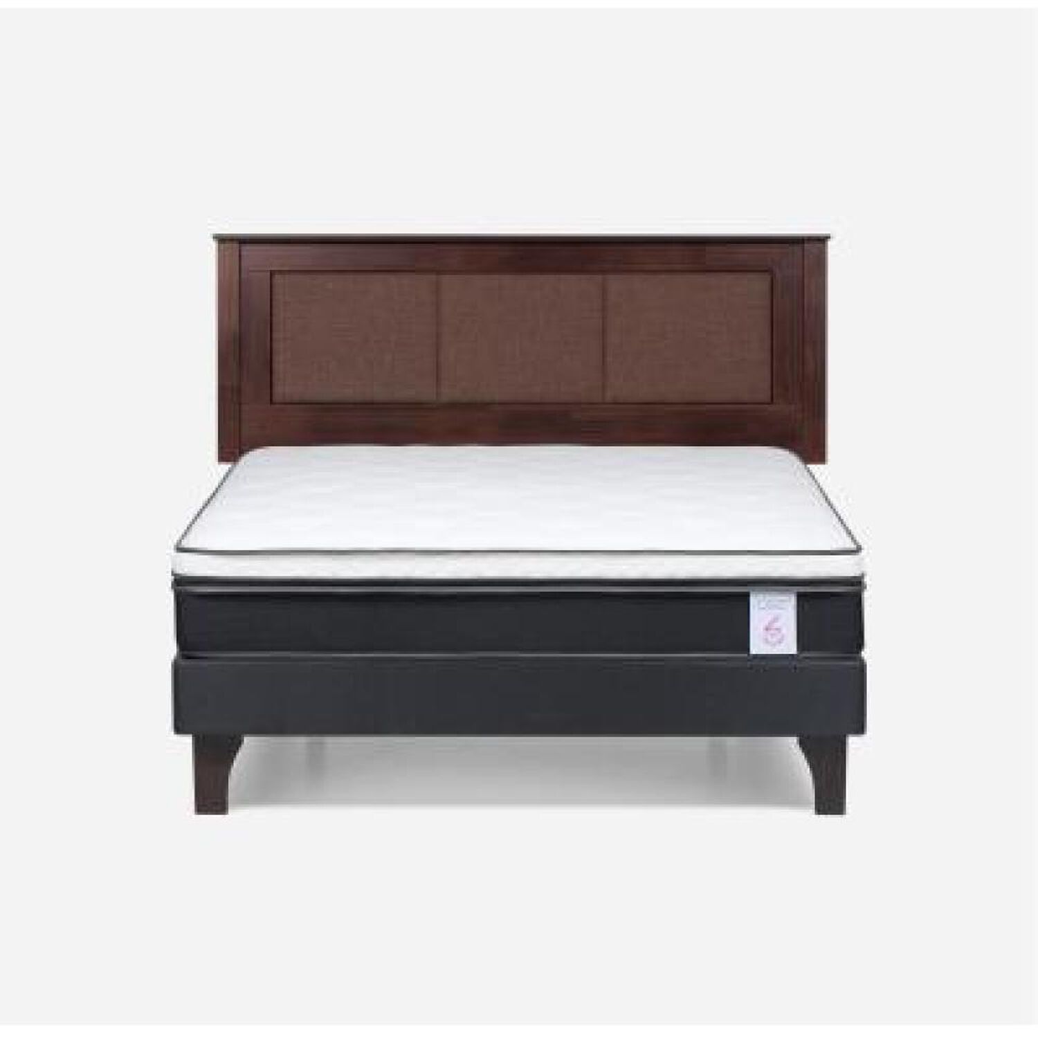 Cama Europea Rosen New Style 6 / 2 Plazas / Base Normal + Respaldo image number 7.0