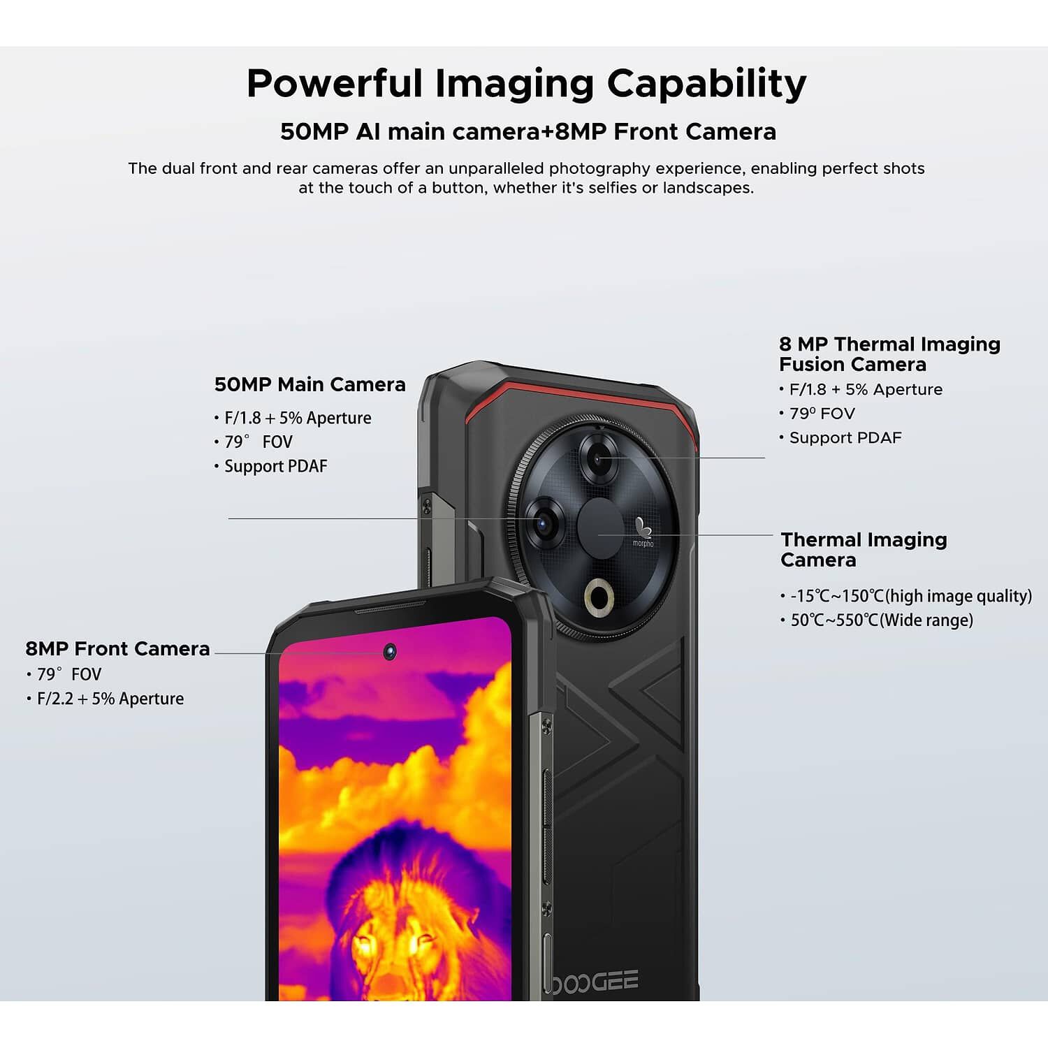 Doogee Fire 6 Smartphone Resistente Con C&aacute;mara T&eacute;rmica Y Bater&iacute;a De 10.400mah image number 5.0
