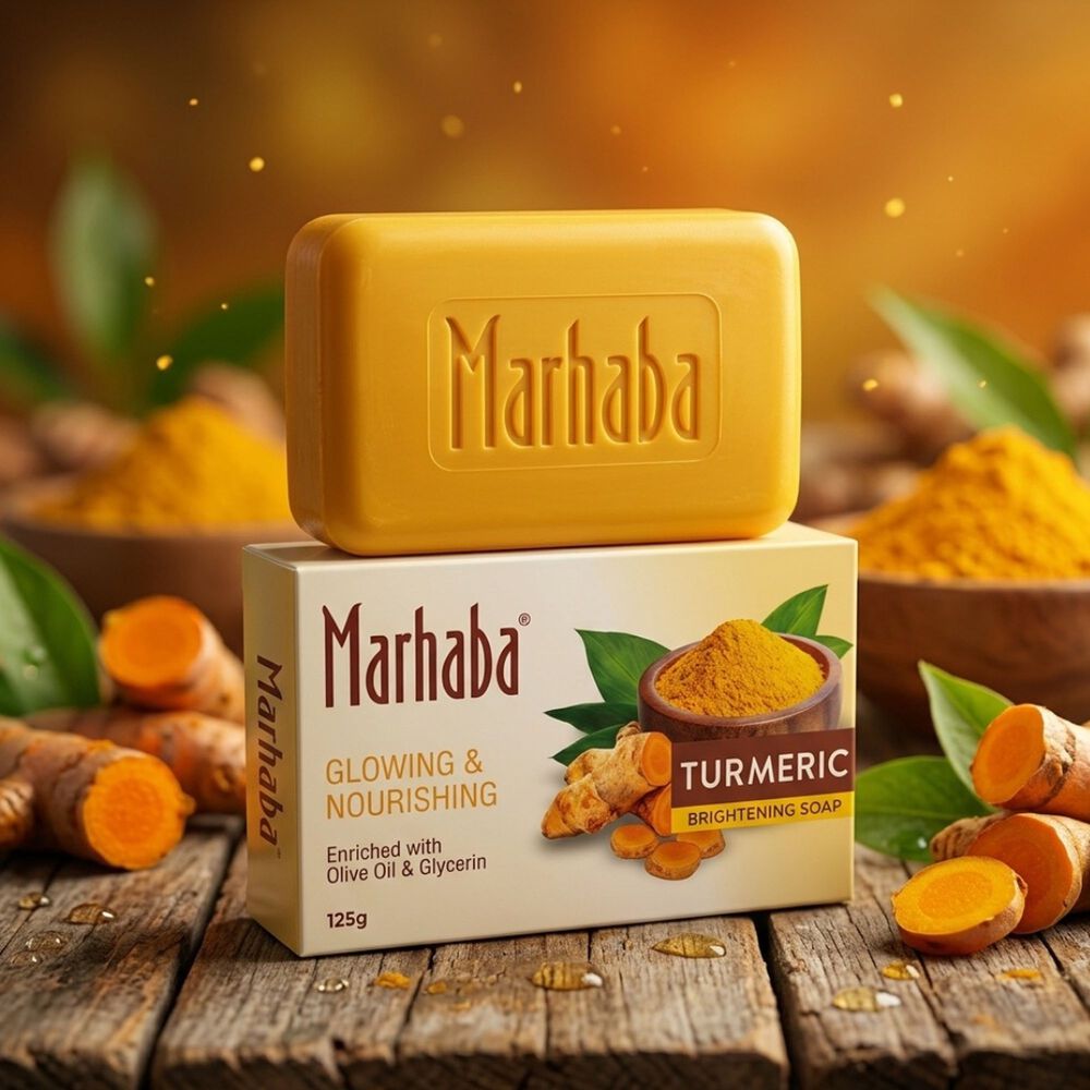 Marhaba Jab&oacute;n Turmeric 125 Gr image number 1.0
