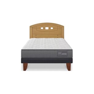 Cama Europea Cic Anatomic / 1.5 Plazas / Base Normal + Respaldo