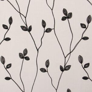 Set 2 Velos Bordado Teresita Negro (cada Paño 140 X225)